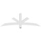 Ekena Millwork Alberta Architectural Grade PVC Gable Bracket, 72"W x 24"H x 4"D x 4"F, 8/12 Pitch GBP072X24X0404ALB00 - alternate 2